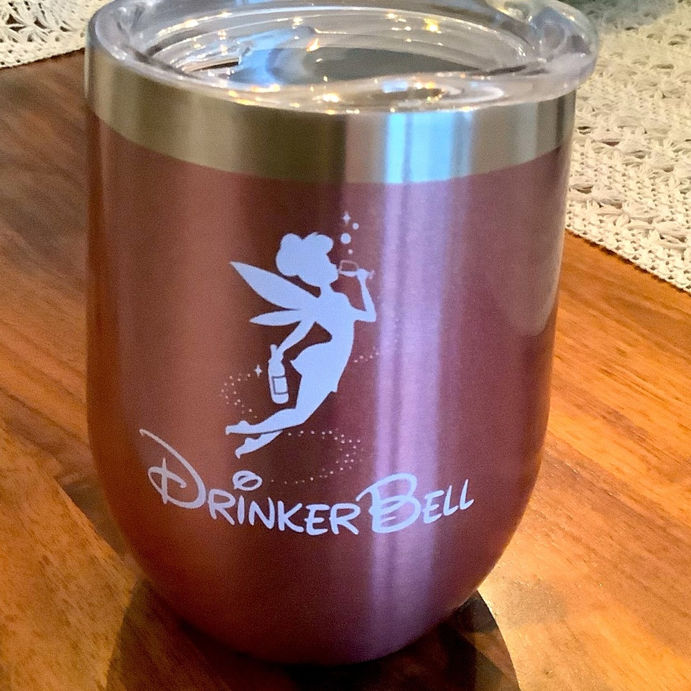 BNWT Drinkerbell 12 ounce rose gold stainless steel Tumblr